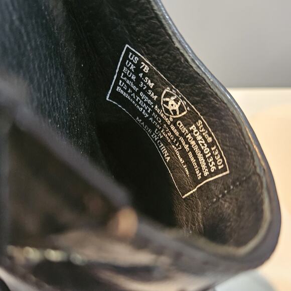 Ariat Desert Star Womens Size 7B Mules Leather Black Turquoise Western - Picture 9 of 11